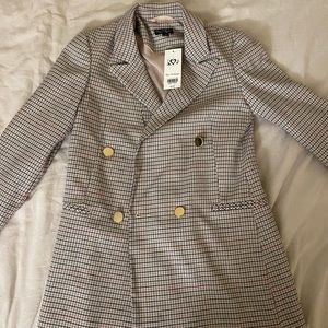 Blazer/jacket plaid stitch